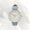 [Fieldwork] Women's Watch Analog Leather Strap Matte Shine Colorful Hours Minutes Hands Blue Azure JN015-4