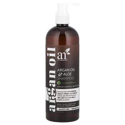 Argan Oil & Aloe Shampoo, Dry, Brittle, Damaged Hair, 473 Ml (16 Fl Oz)
