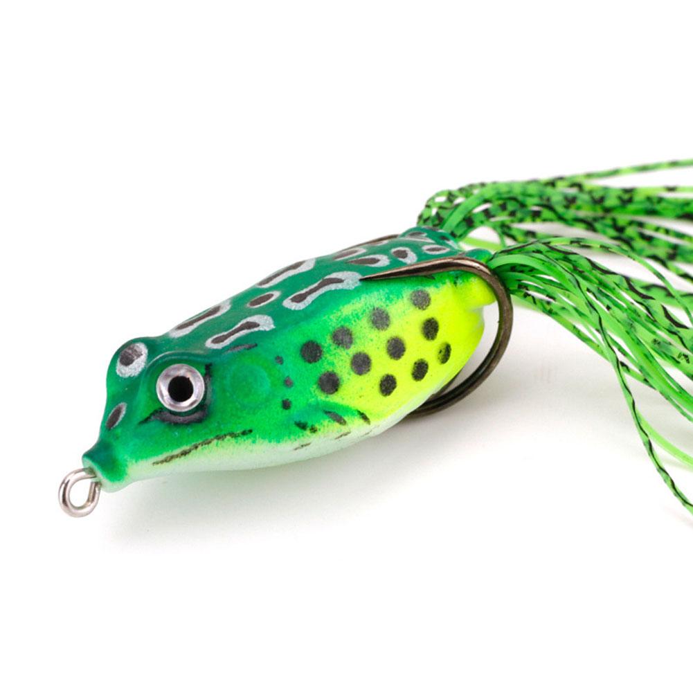 1pack Frog Soft Fishing  Bait Thunder Frog Bionic Lures With Double Hook Fishing Supplies
