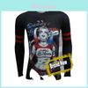 Harley Quinn T Shirt For Men Long Sleeve Polyester Casual Streetwear Teenager Style