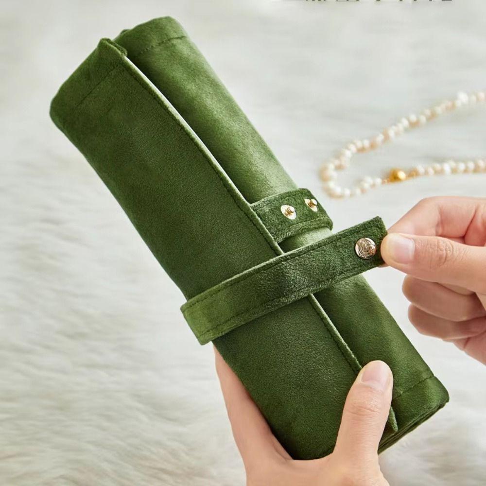 Multi-pocket Bracelet Display Pouch PVC Jewelry Organizer  for Watch Pendant Rings Earring