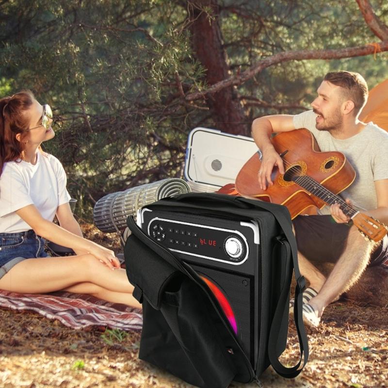 Protective Dust Case for JYX Karaoke Machine Holder Dust Case with Shoulder Straps Accessories Pocket Case