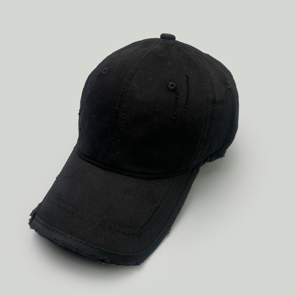 Retro Personal Simple Solid Baseball Hats New Men Women Sunshade Broken Style Versatile Distress Fashion Street Ins Peaked Caps