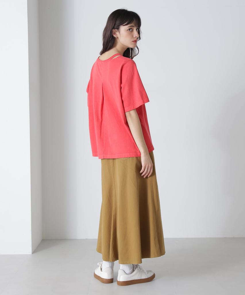AVIREX MILITARY LAYERED LIKE SKIRT Women's M 386 Camel 783-4216601