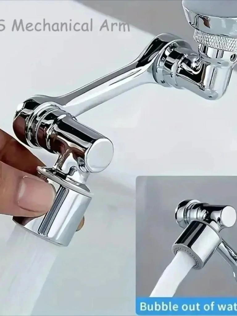 2pcs Faucet Extender, ABS Robotic Arm,Single Mode,1080° Rotating