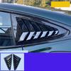 Car Styling Rear Window Louver Trim Glass Triangular Shutter Blind Cover For MG 7 MG7 2023 + Protector Decoration Accessories tcl6
