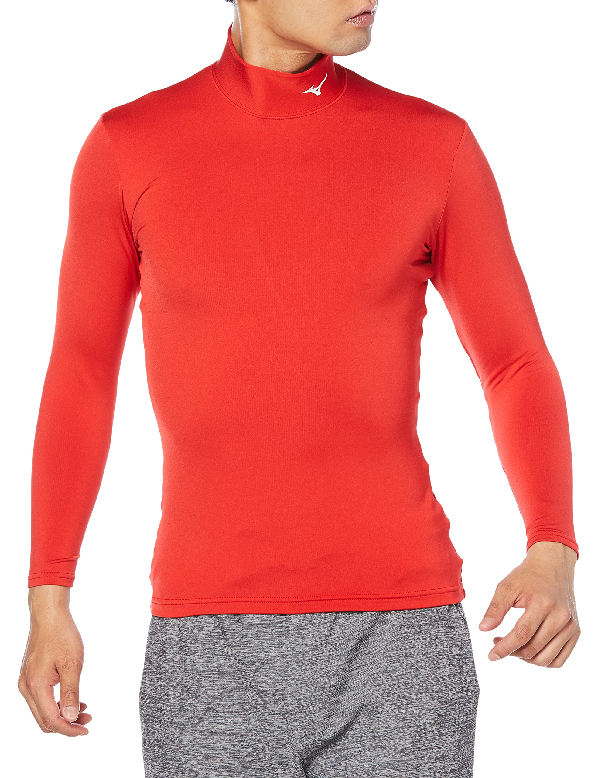 

Mizuno Bio Gear Shirt HN Training Size M Fleece-Lined Wear, 32MA0500, Men s, Red/White,