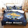 Personality Dog Man Kids Bedding Set New 3D Print Duvet Cover Set Cute Bedroom Decor Bedclothes Pillowcase Children Bedroom Deco