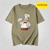 Fun Food Style Chef Printed Tshirt Simple Cartoon Style Summer Casual And Comfortable Short Sleeved Top