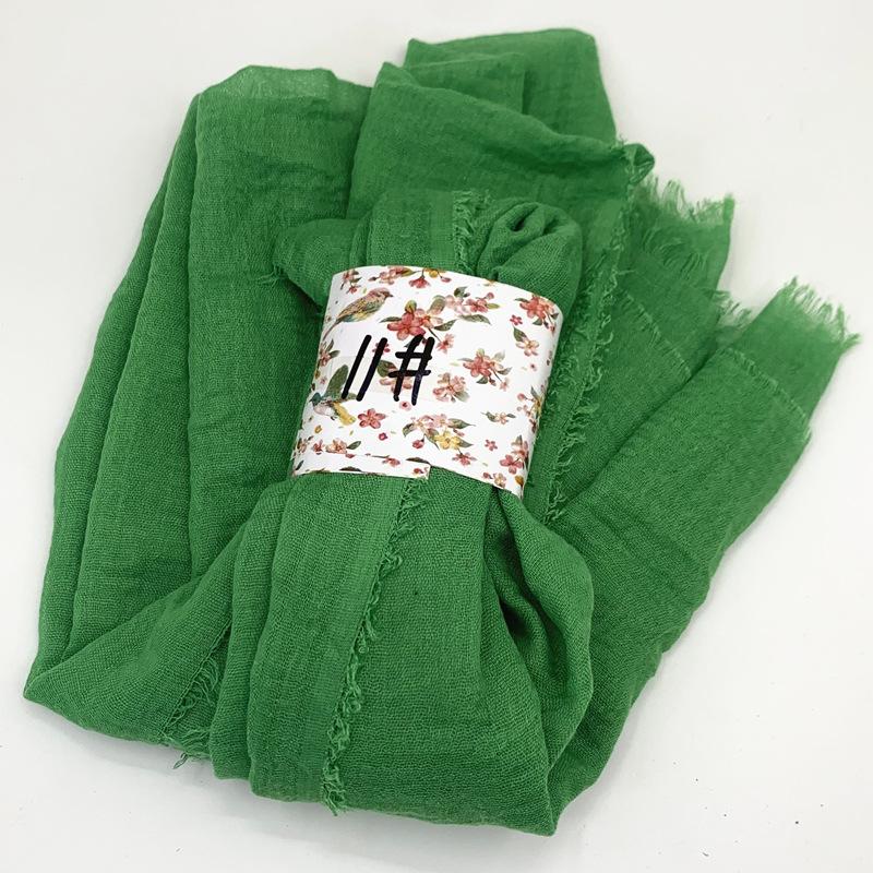 Women Cotton Scarf New Summer Girls Solid Color Sunscreen Thin Scarves Soft Shawl Foulard Viscose Spring Lady Wrap Shawls