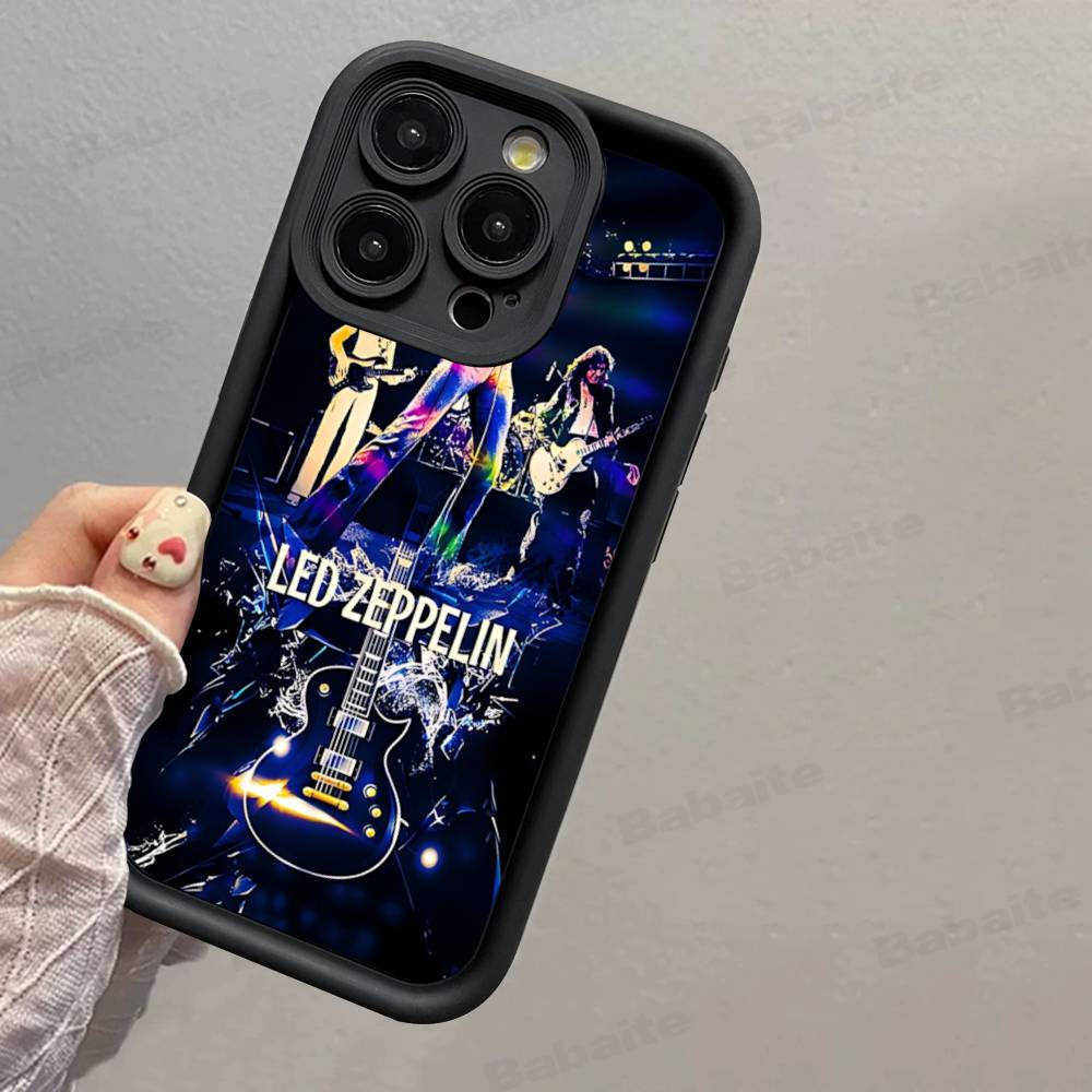 Rock L-Led Vintage Band Z-Zeppelin Phone Case For IPhone 17 16 15 14 13 12 11 Pro Max 16E Plus INS Soft Cover