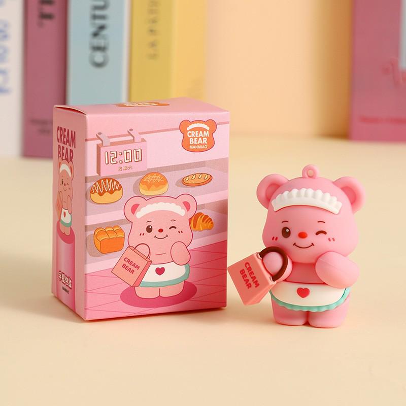 Authentic Cartoon Bear Keychain Doll Backpack Pendant - Perfect Ornament or Christmas Gift