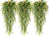 77CM Artificial Hanging Flower False Rattan Willow Rattan Flower Artificial Hanging planta for Home Garden Wall Decoration