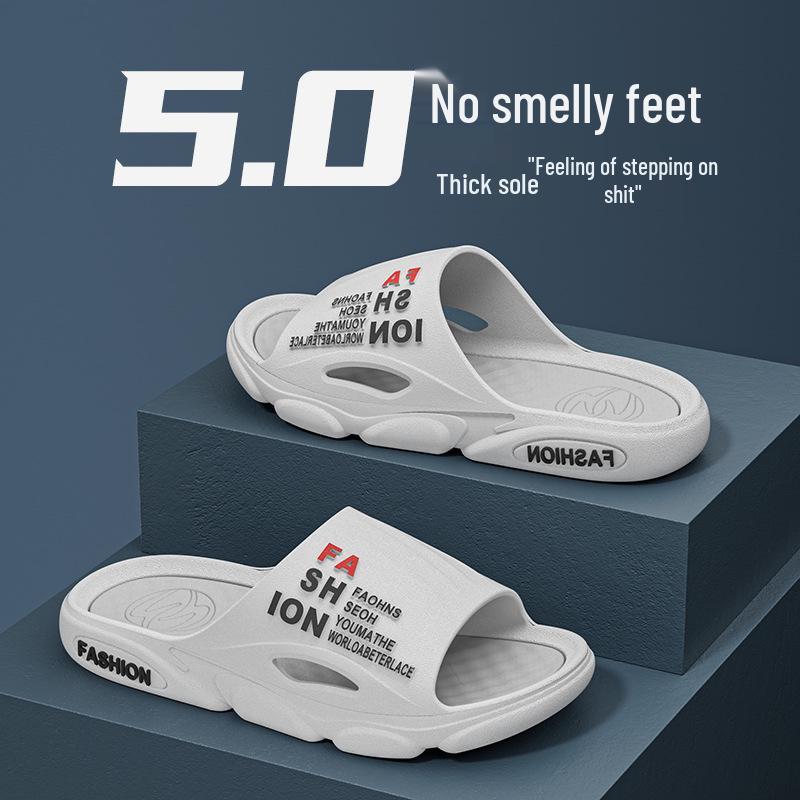 Men's Non-slip Summer Sports Sandals, Soft Sole, Wear-resistant, Comfortable for Home, Outdoor, and Shower Use.