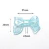 10pcs 31x24mm Bow Acrylic Beads Sweet Candy Color Bowknot Loose Spacer Bead For DIY Jewelry Making Necklace Keychain Accessories