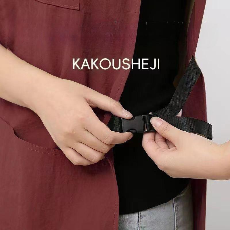 Household Kitchen Apron, Water-repellent Coffee Shop Overalls, Breathable Vest, Enlarged Waist, Unisex