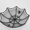 Halloween Decorative Fruit Plate, Halloween Spider Web Candy Basket, Black Orange Candy Bowl, Plastic Candy Box