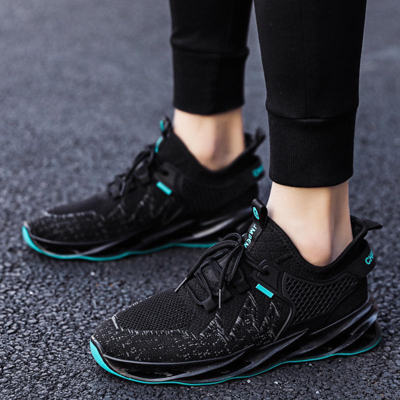 Autumn Men's Breathable Casual Blade Sneakers - Trendy Flying Woven Mesh Design