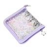 Mini PVC 3-Ring Binder Laser Star Design Zipper Closure Transparent Album For Photo Card Storage Memory Keeping Collecting Exquisite Fast Delivery