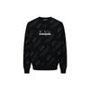 Evisu Letter Logo All Over Print Pullover Sweatshirt Men Sweatshirt Black 2ESGNM3SW426LFCT