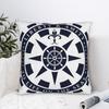 Pillow Case Nordic Dark Blue Nautical Collection Comfy Pillow Cover For Living Room Sofa Retro Trendy Pillowcases