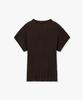 MONGDOL Wholegarment Half-Neck Pleated Knit Top Brown Mdkt107Brown