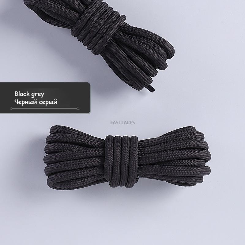 1pair Round Shoelaces Polyester Solid Classic For Yezy Sports Boot Bold Shoeslace Sneaker Shoe Laces Shoes Strings