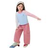 LUSON Baby Girl Striped Raglan Long-Sleeve T-Shirt