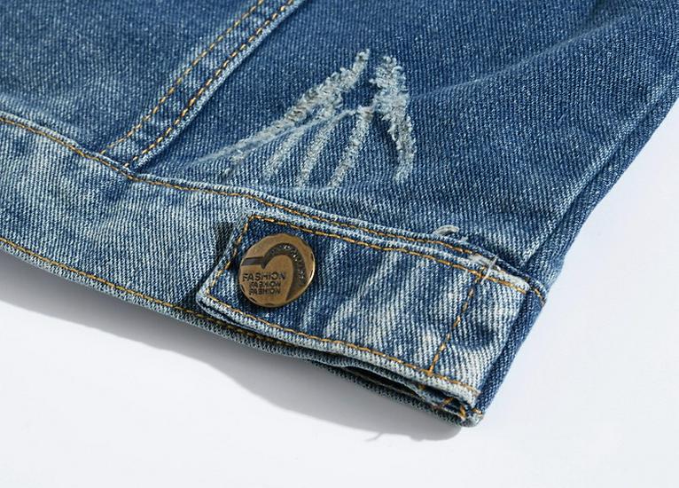 Cool Korean Slim Fit Embroidered Denim Vest for Men - Trendy Casual Style