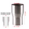 OD:2" 2.2'' 2.5'' 3'' Universal Stainless Steel Car Exhaust Reducer Connector Pipe Tube Adapter Intake Pipe Connection Joint