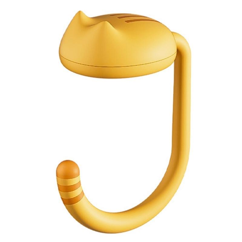 

Sturdy Cats Themed Desk Hook for Bags Simple Installation Ideal for Students and Professionals in Any Setting жёлтый