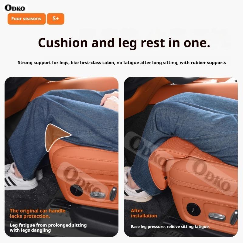 For Opel Astra ASTRA MK5 H Moka New Car Seat Rest Cushion Nappa leather Seat Extender Leg Cushion Memory Foam Seat Padding