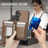 2-in-1 Abnehmbares Magnetischer Reißverschluss Leder Kartenfach Geldbörse Lederhülle Für Samsung S25 Ultra S24 Plus S23 S22 A16 A26 Hülle