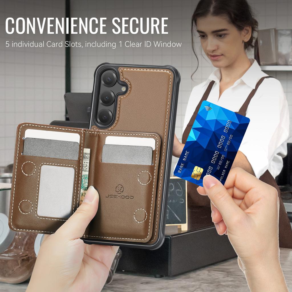 2-in-1 Abnehmbares Magnetischer Reißverschluss Leder Kartenfach Geldbörse Lederhülle Für Samsung S25 Ultra S24 Plus S23 S22 A16 A26 Hülle