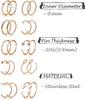 Labret Nose Piercings Jewelry 20G Stainless Steel Hoop Nose Ring Hypoallergenic CZ Hoop Tragus Cartilage Nose  Rings