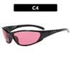 New Popular Women'S Sunglasses Punk Sunglasses Unique Oval Sun Glasses Men Goggle Shades Colorful Mirror Fashion  Eyewear