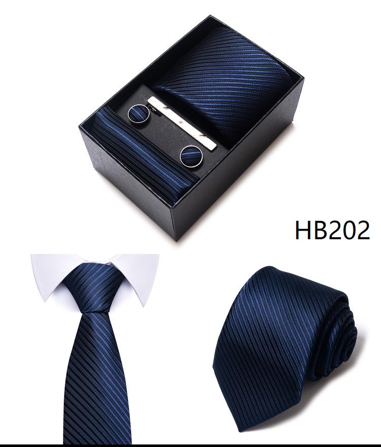 Men's Formal Business Jacquard Tie Gift Box Set
