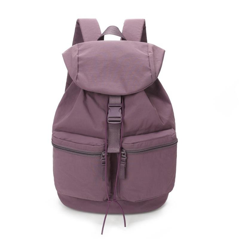 Рюкзак унисекс, школьный рюкзак, нейлоновый рюкзак со шнурком для путешествий фиолетовый