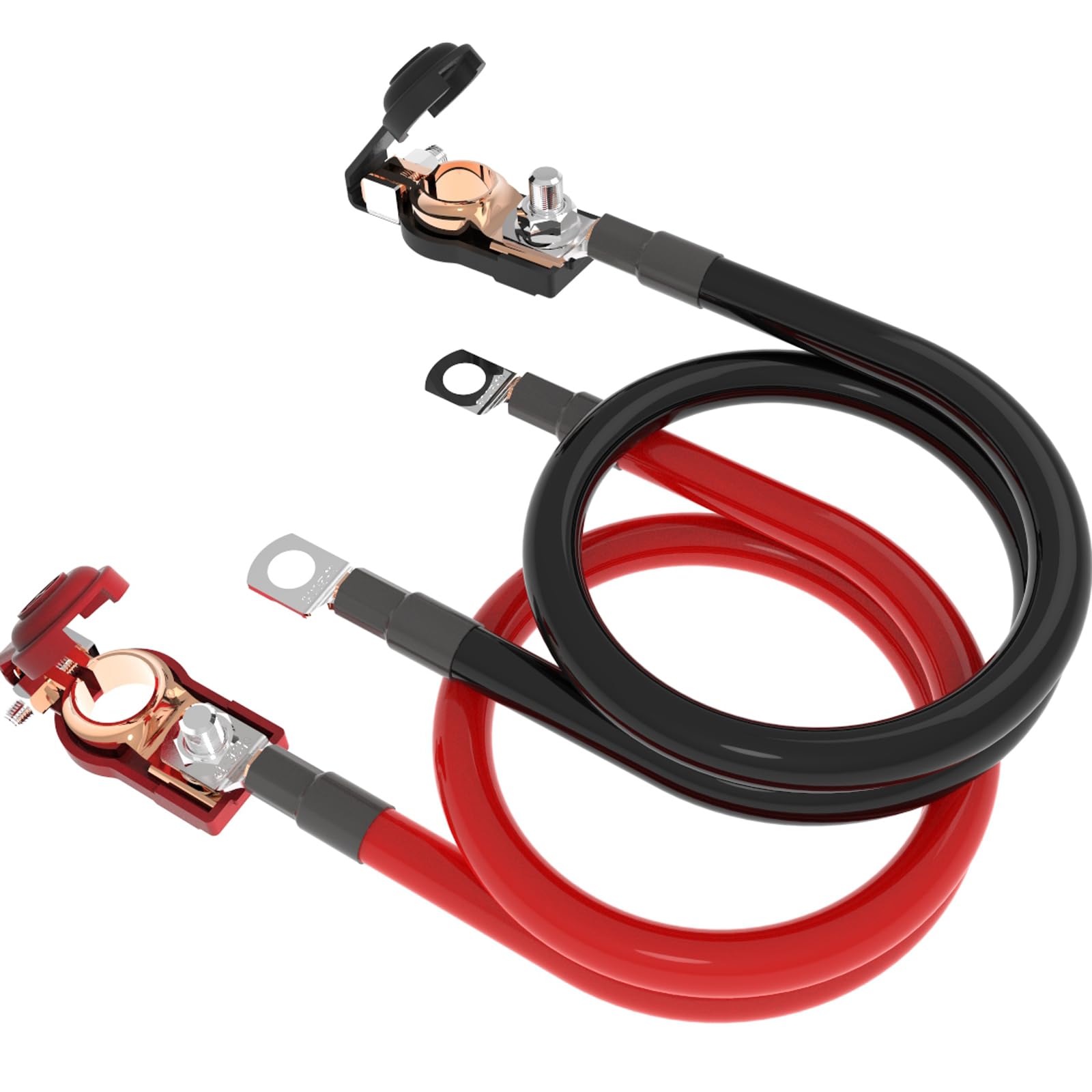 

SHIERLENG 6 AWG Gauge 16mm2 Power Inverter Cable With Power Terminal Connector, 6WAG 1m