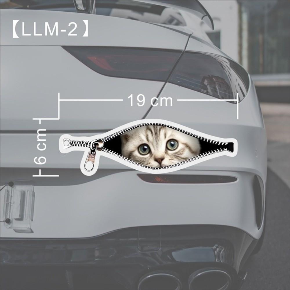Scratch Covering Car Stickers Creative Car Decorative Sticker New Zipper Stickers  Car Window Glass