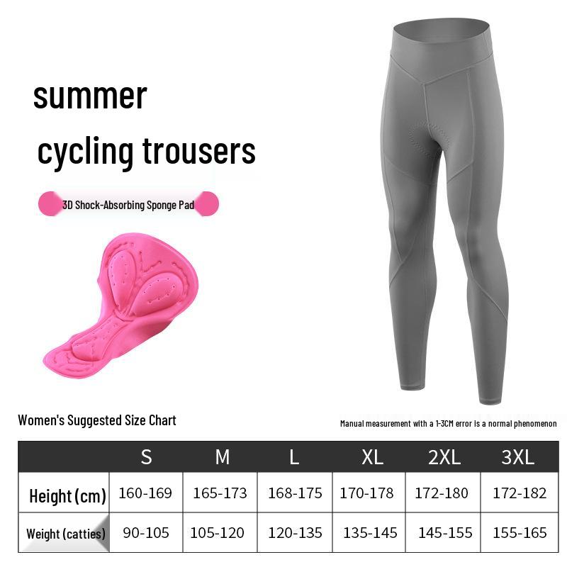 XINTOWN Damen-Radhose, Polyester-Baumwolle, lang, für Sommer, Frühling und Herbst, geeignet für Mountainbiken und Rennradfahren.