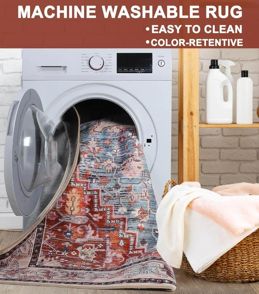 Amerikanischer Boho-Teppich - Feuchtigkeitsbeständige, maschinenwaschbare Fußmatte für den Eingangsbereich, Badezimmer-Fußmatte zur Heimdekoration