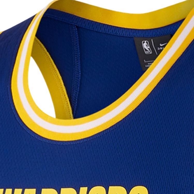 Nike Golden State Warriors Dri-FIT NBA Jersey Vest Blue Men's BQ9336-495