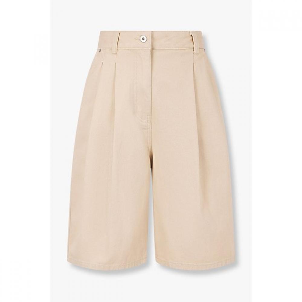 Studio Tomboy Tuck Half Denim Pants 9195262342 oatmeal (08)/S
