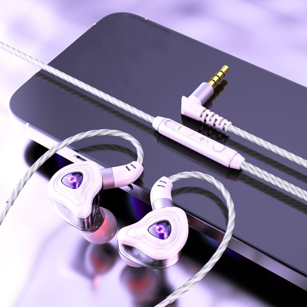 3.5mm in Ear Earphones Elbow Wired Headset Sport Earphones Esports Wired Earphone  Running