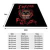 I Survived Five Nights Horror-Themed Cartoon Bear Blanket – Cozy Soft Fleece Throw with Unique Design, Perfect for Fans of Survi