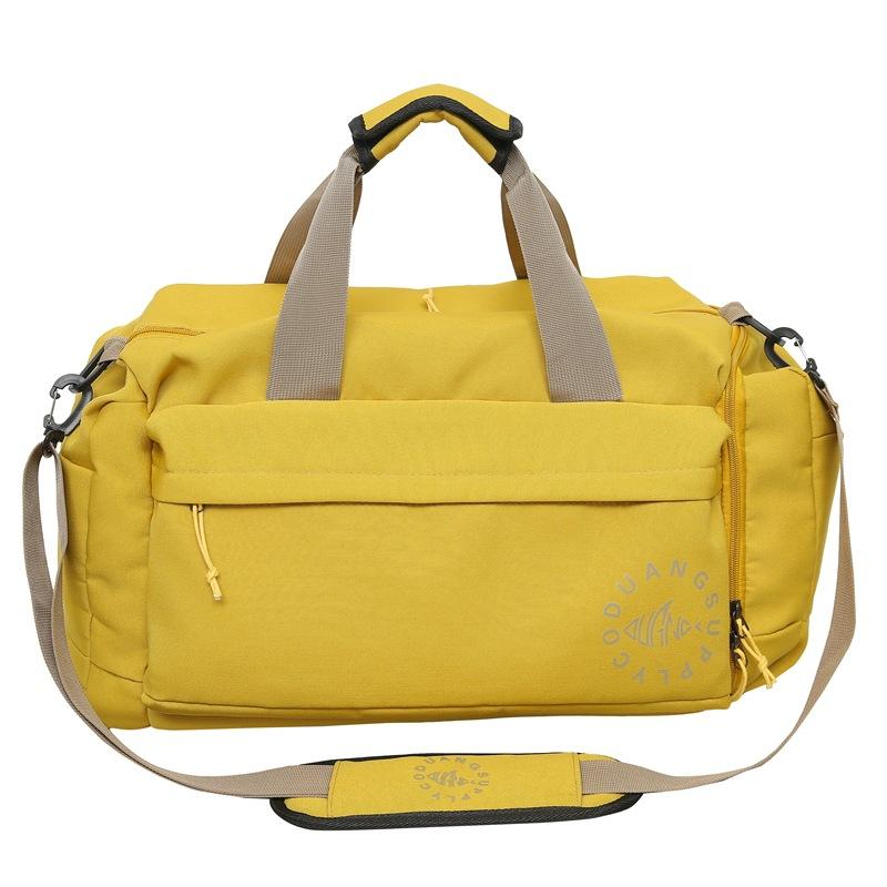 

Couple Style Fitness Bags, Fashionable and Trendy Large Capacity Travel Hand Luggage Bags, Seasonal Clothing Storage Bags жёлтый