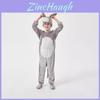 Costume d'asino carino in poliestere per bambini, unisex, outfit di Halloween