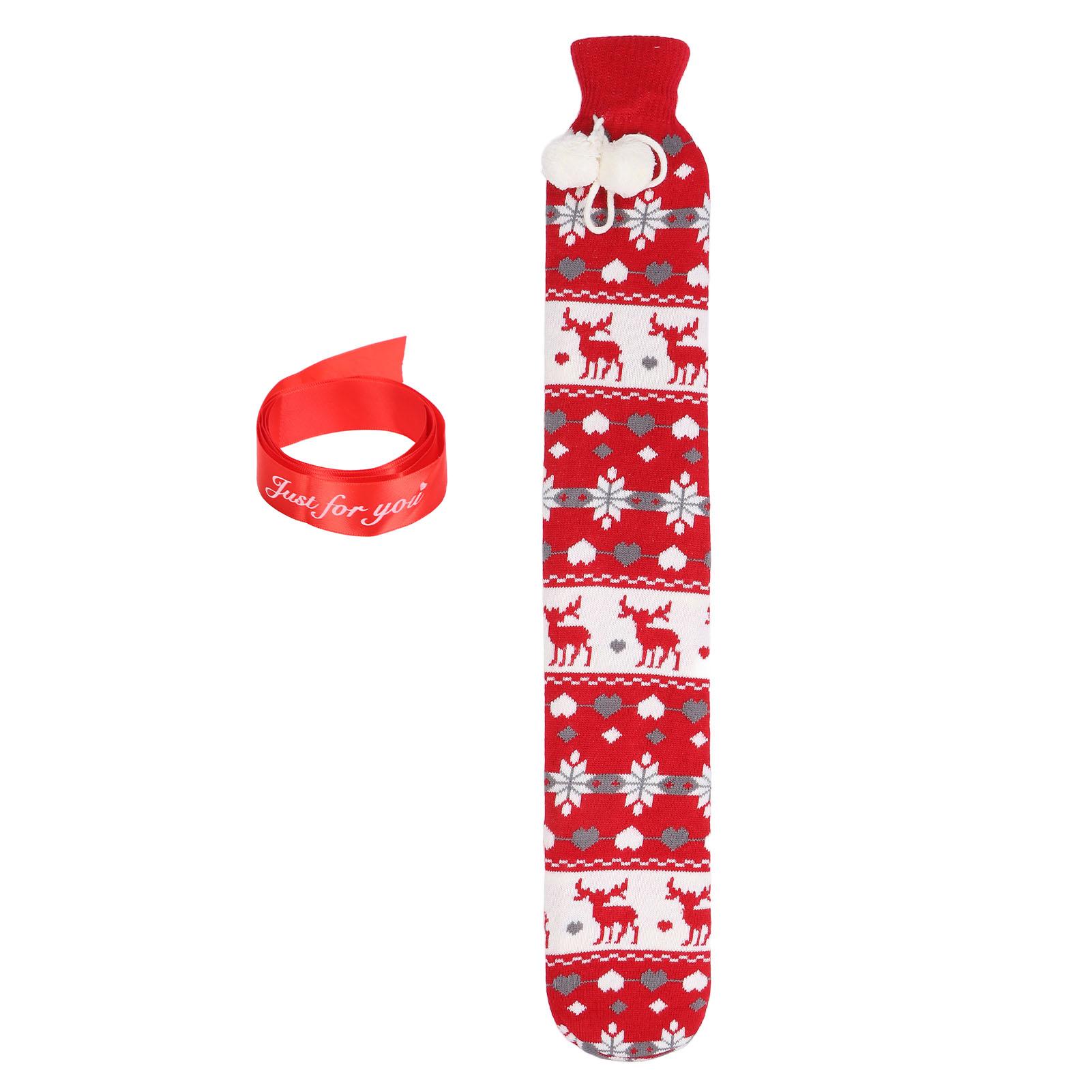 

Грелка мягкая резиновая трикотажная грелка для согревания плеч шеи талии красный 2л #3