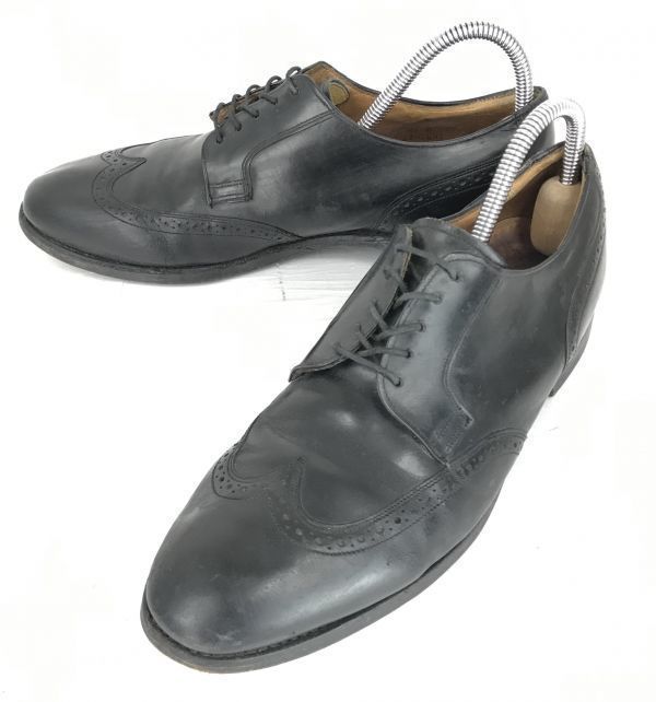 

Vintage Johnston & Murphy USA Leather Goodyear Wingtip Black 25.5-26.0(USED)